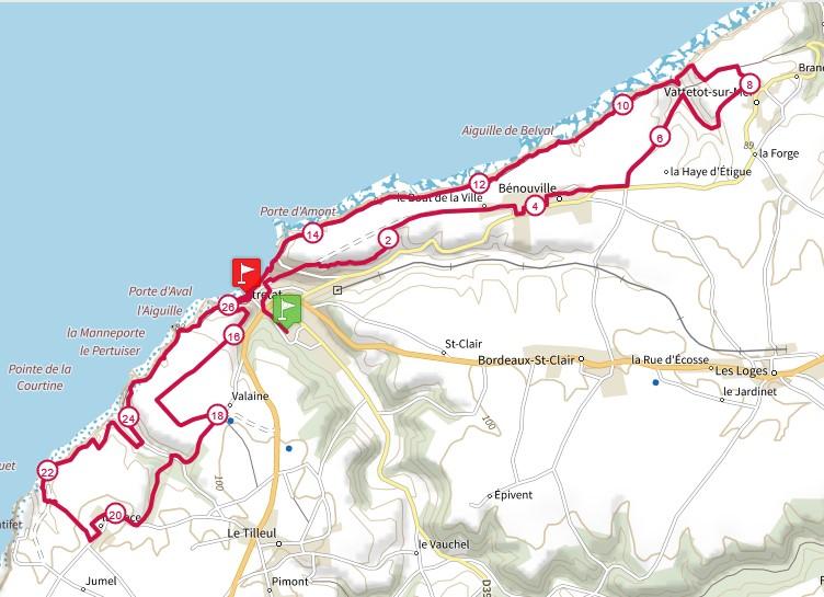 26km trace de trail trail long tpc 2023
